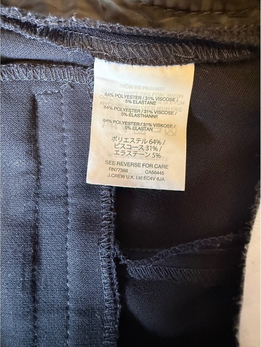 J.Crew 365 High-Rise Cameron Pant Four Season Stretch Navy Size 2 - Picture 5 of 5